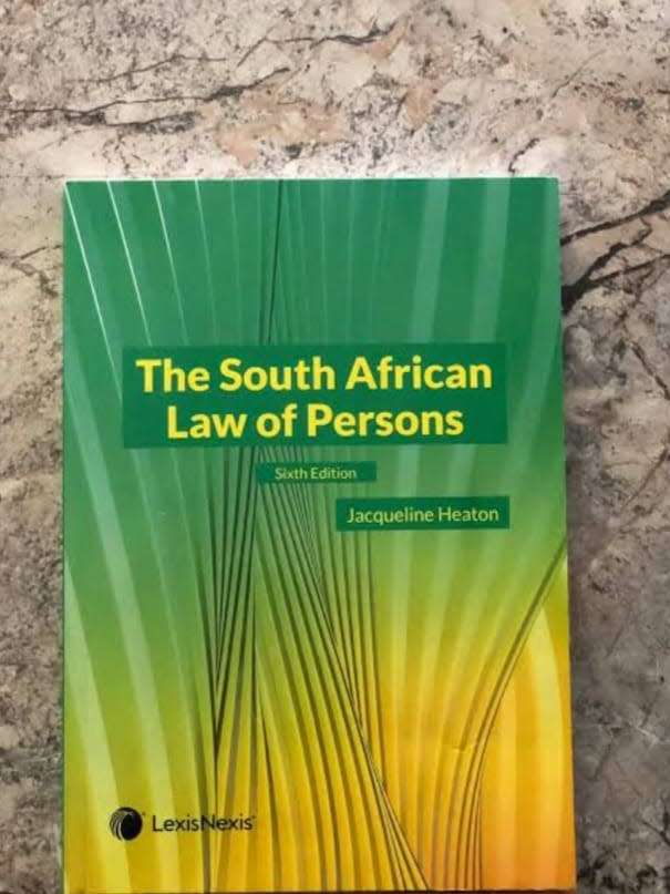 Law The South African Law Of Persons For Sale In South Africa Id